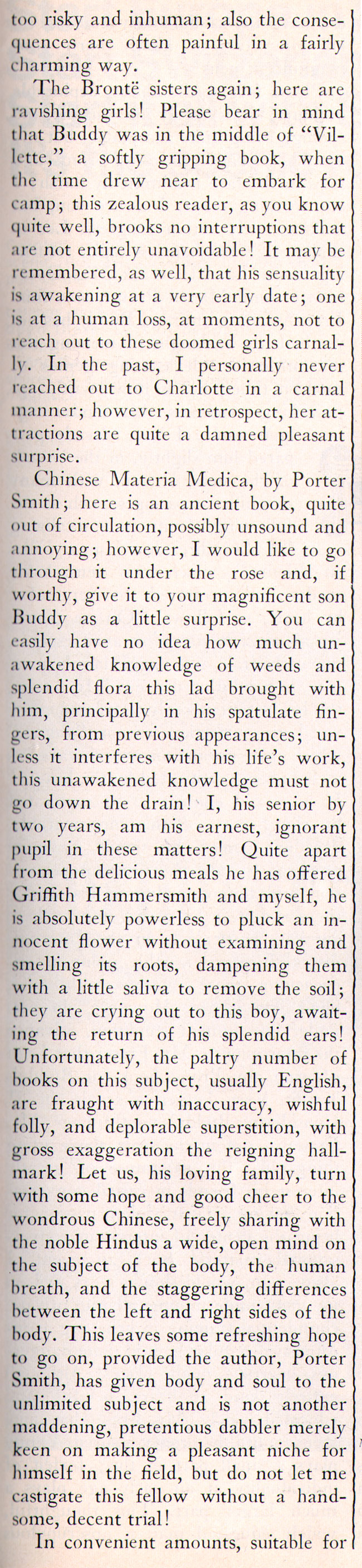 a wide, open mind on the subject of the body...