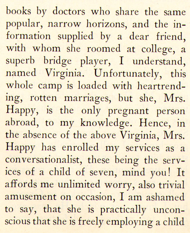 my services as a conversationalist, these being the services of a child of seven, mind you!....