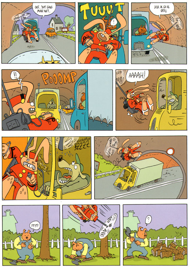 krankzinnige achtervolging door een tunnel...