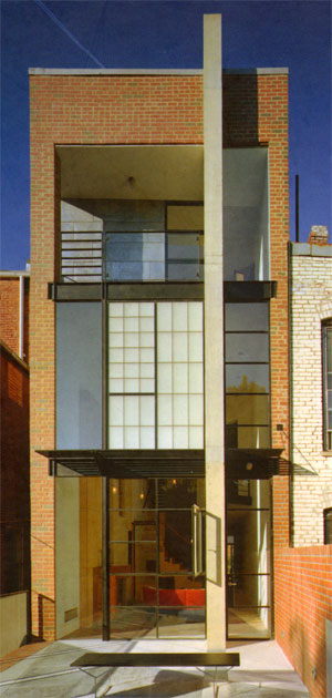 smal huis in de stad...