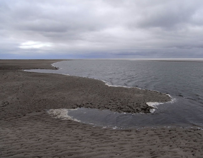 grillig stukjes strand...
