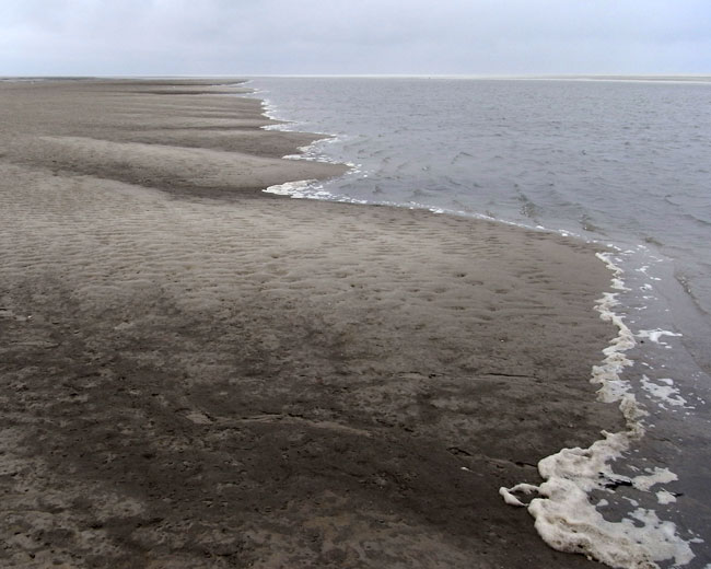 het grijze strand van schier...