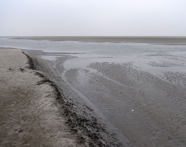 geul voor de kust...