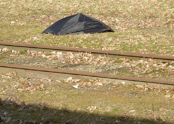een plu langs het spoor...