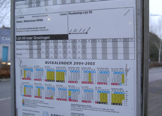 het bleek ook meteen de laatste bus naar groningen te zijn...