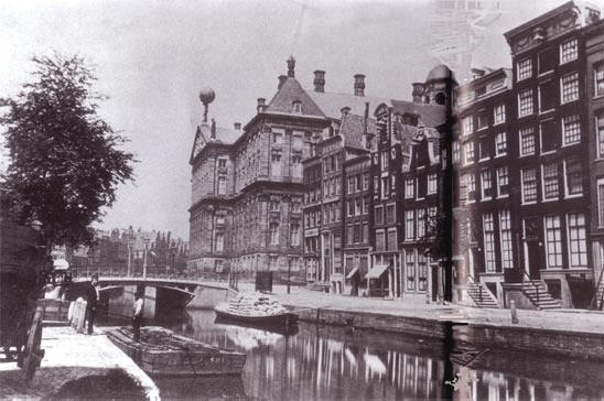 de nieuwezijds voorburgwal rond 1873
