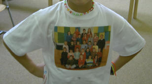 de hele klas op een t-shirt...