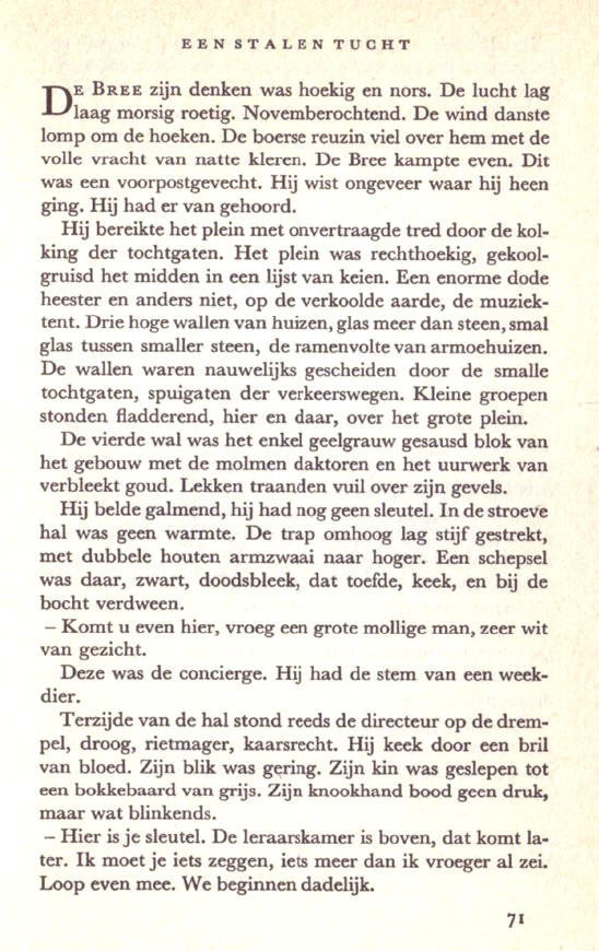 de eerste pagina van bint...
