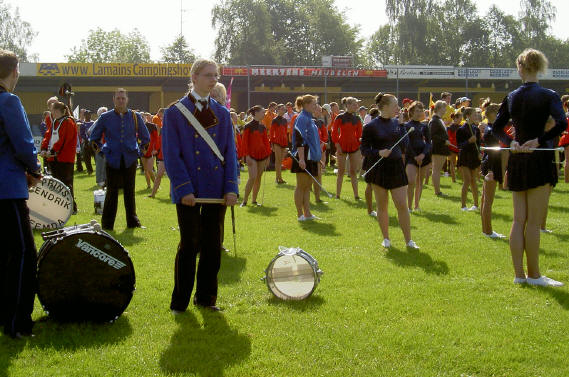 even rust tijdens de openingsceremonie...
