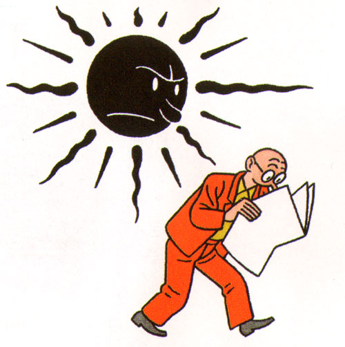 de zon...