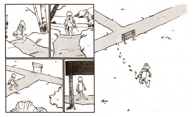 de afsluitende strip in het boek...