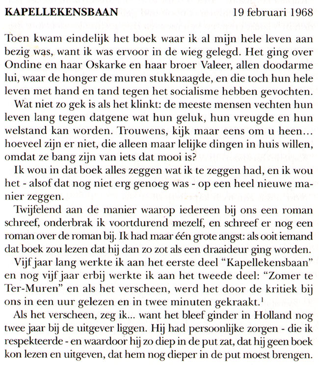 over de kapellekensbaan...