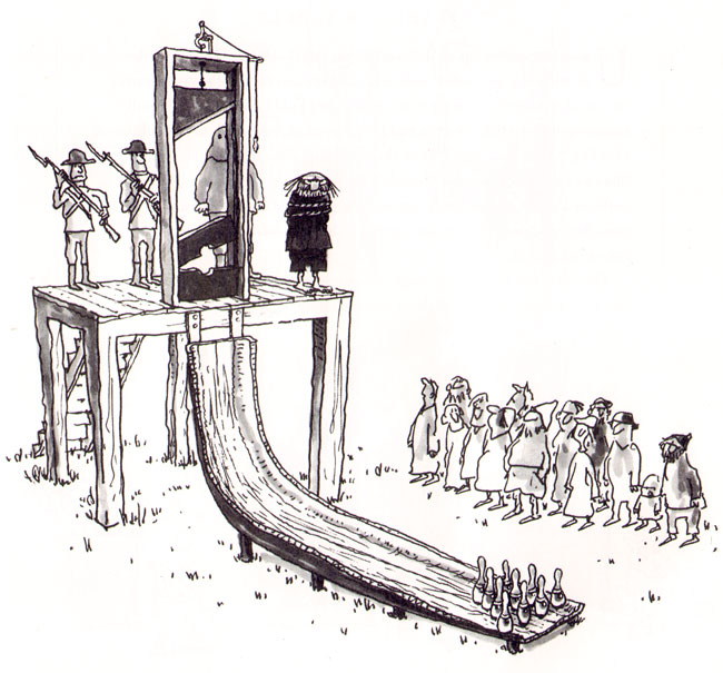 de guillotine...