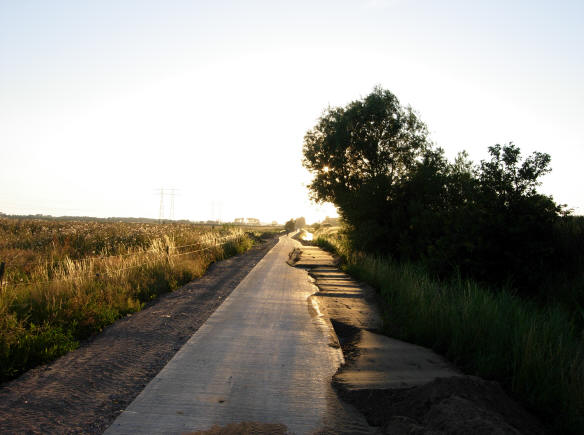 op de terugweg