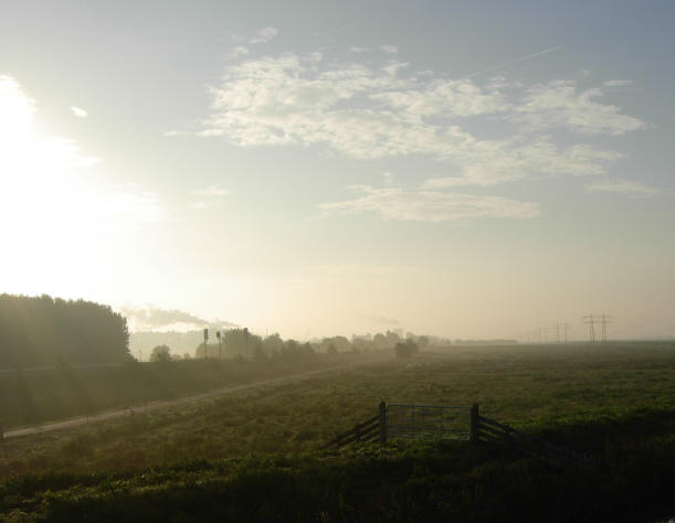 en vanaf de brug...
