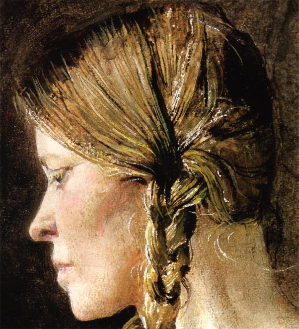 detail - haar hoofd...