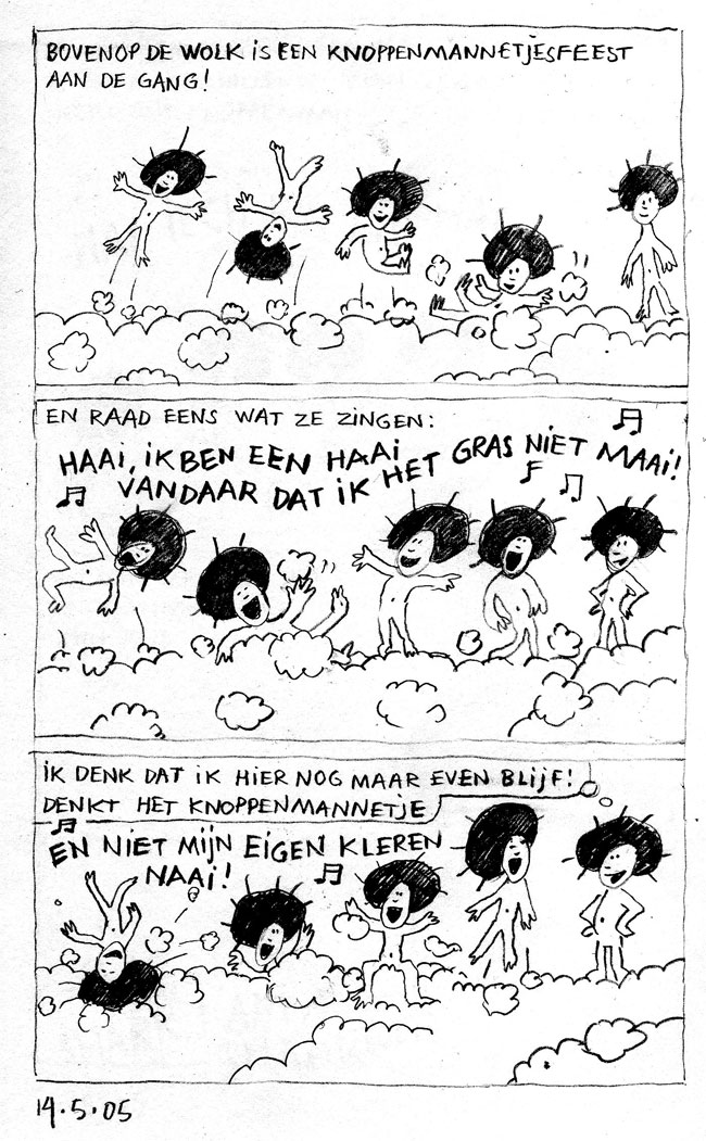 een knoppenmannetjesfeest...