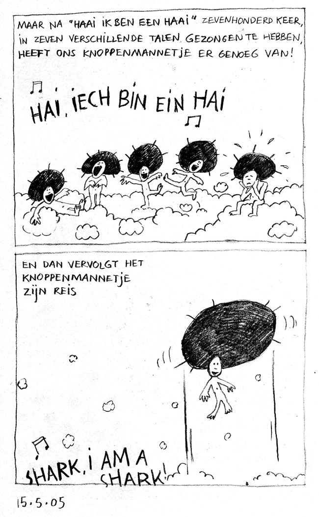 het haaienlied in zeven verschillende talen...