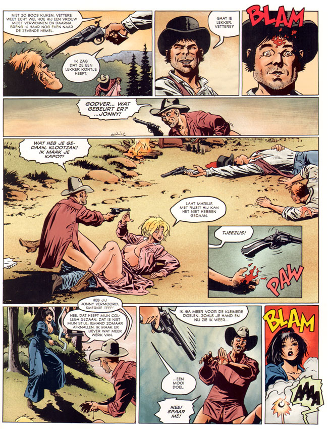 een realistische westernstrip