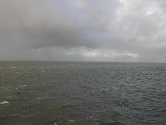 regen in de verte...
