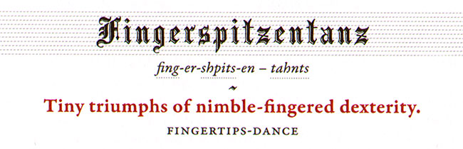 fingerspitzentanz
