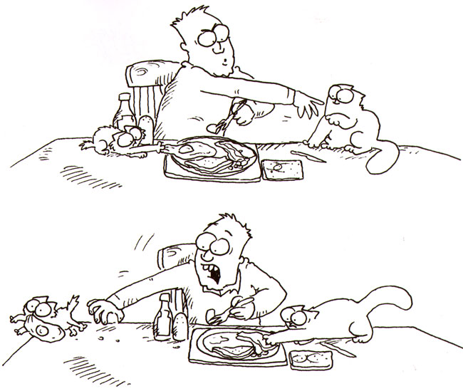aan tafel...