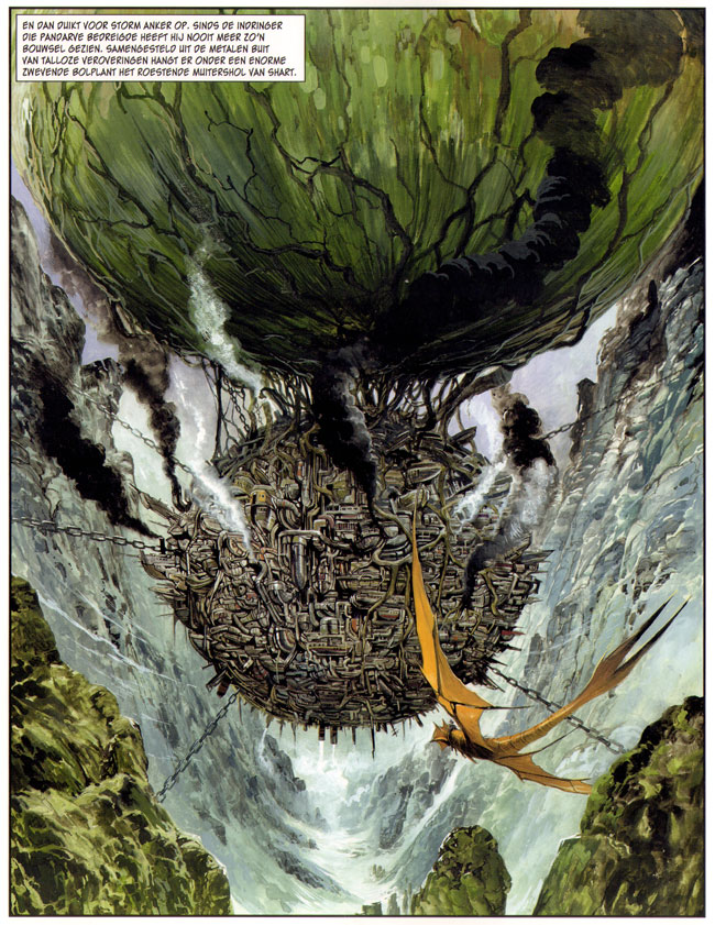 een exotische science fictionwereld
