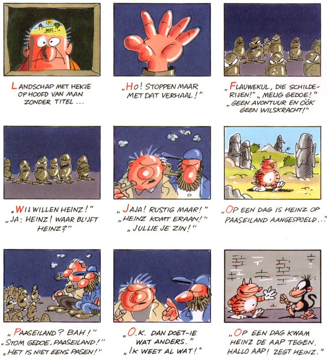 de tekenaars duiken op in het verhaal...
