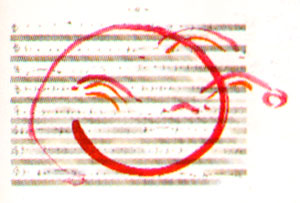 bladzijde van de partituur