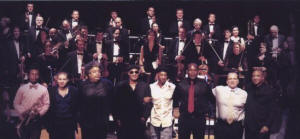 het hele orkest...