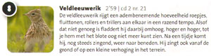 de veldleeuwerik...