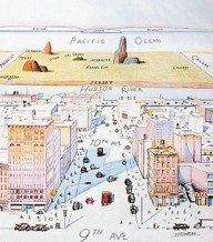 variaties op de new yorkertekening van saul steinberg – oftewel jatwerk op grote schaal