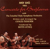 concert voor baglama door het arif sag trio