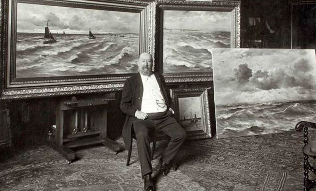mesdag in zijn atelier