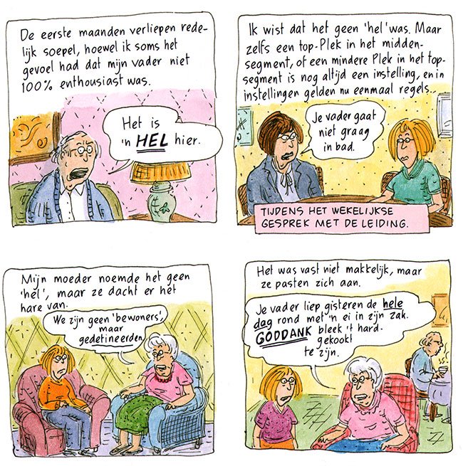 in het verpleeghuis