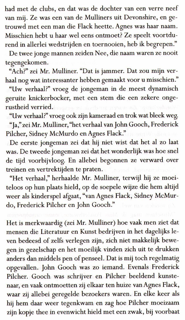 terwijl hij ze moeiteloos op hun plaats hield...