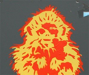 een sticker
