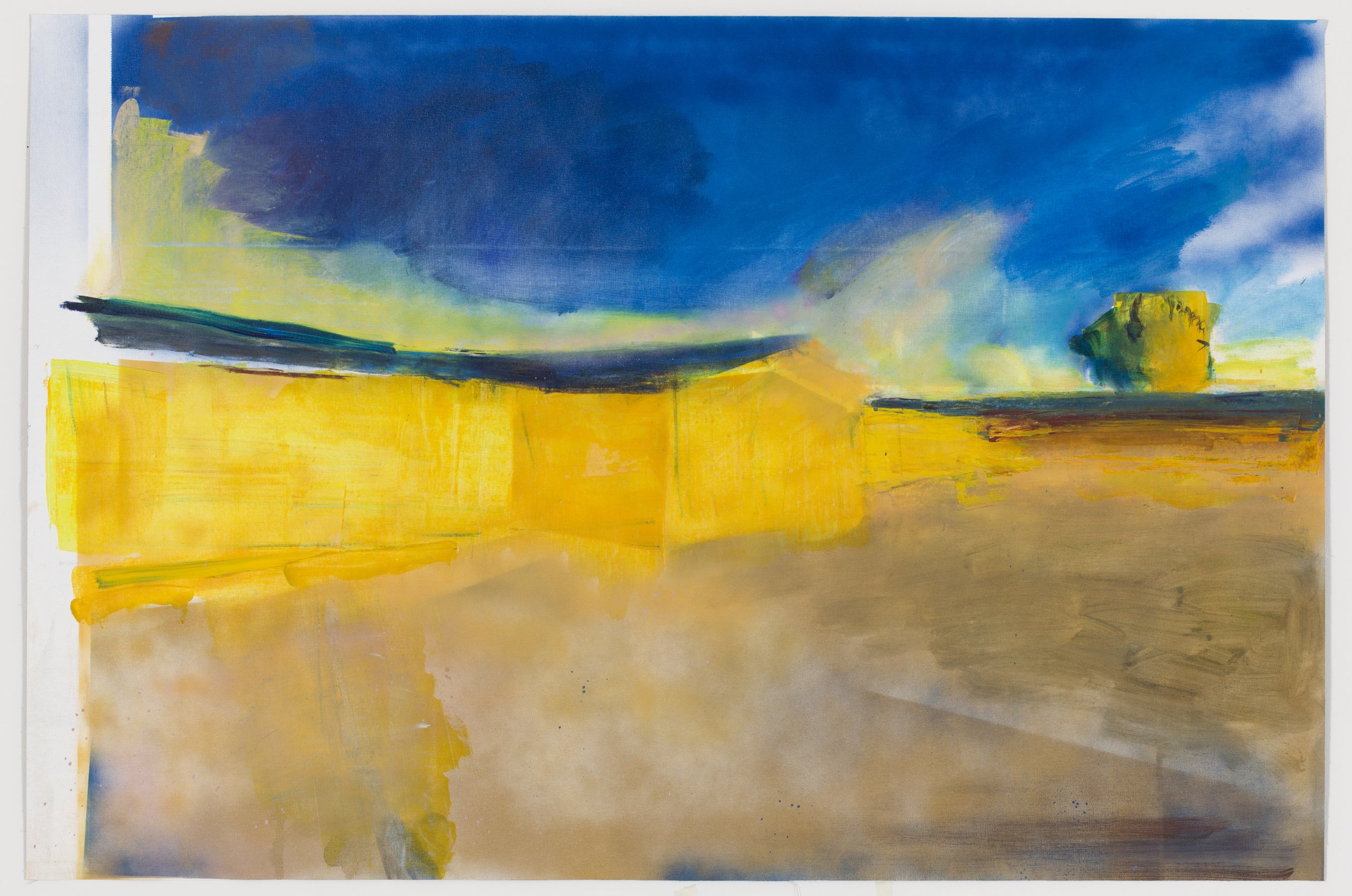 motel, blauwgeel