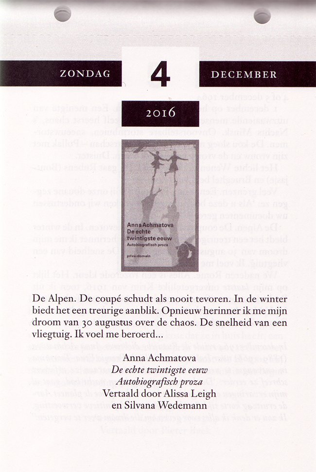 4 december, de voorkant