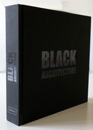 zwarte architectuur, in een monumentaal boek