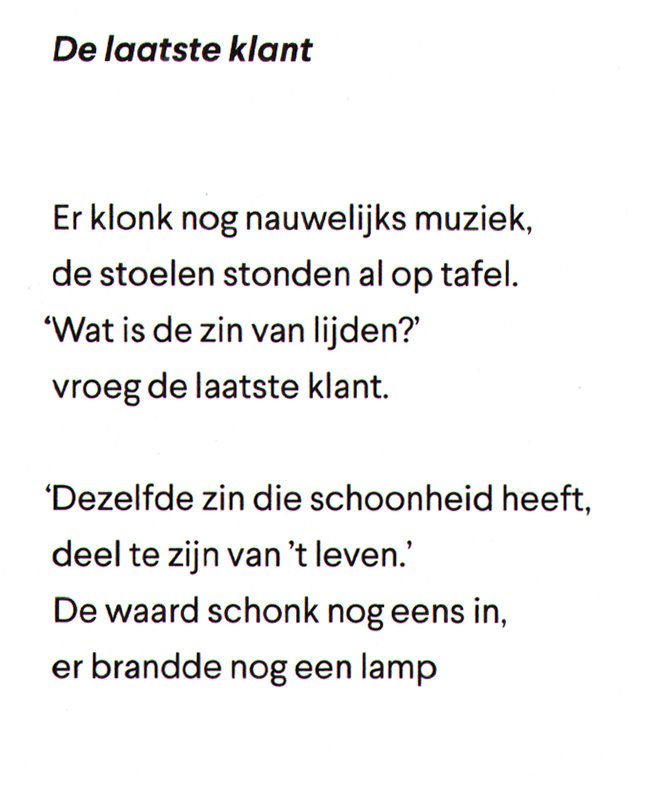 de laatste klant