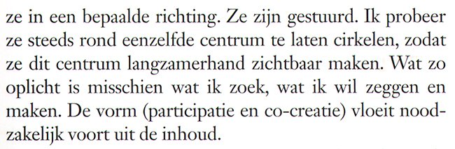 de vorm vloeit voort uit de inhoud