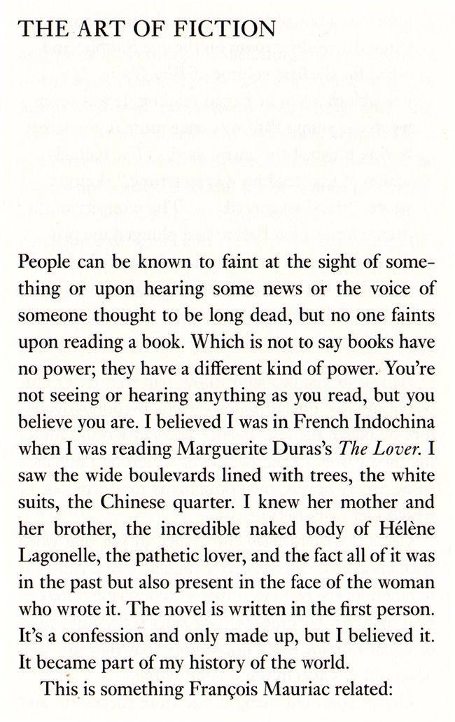 the art of fiction