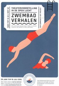 zwembadverhalen, een theatervoorsteling in de open lucht in haren