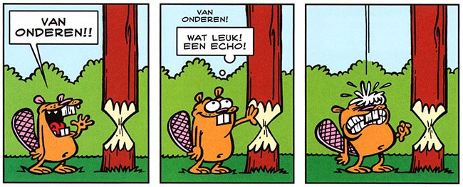 van onderen!