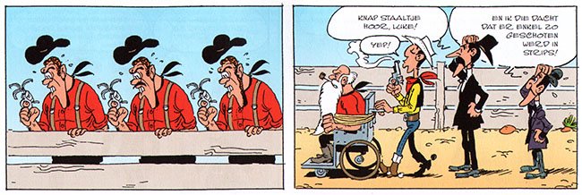 en ik die dacht dat er enkel zo geschoten werd in strips