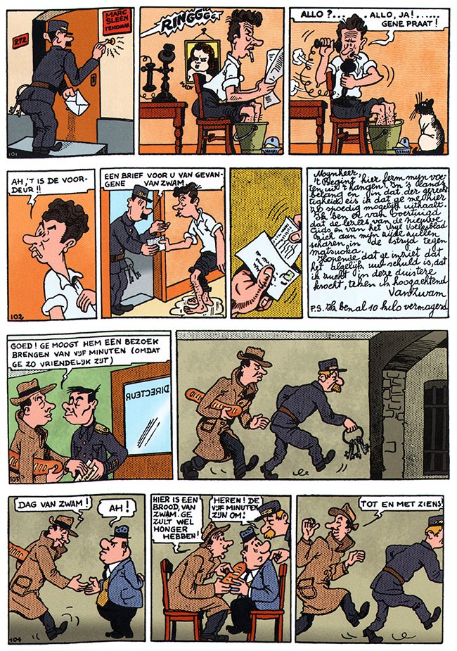 sleen als figuur in zijn eigen strip