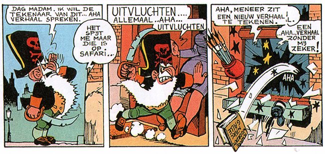 ik wil de tekenaar van dit verhaal spreken...