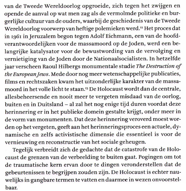de herinnering aan de holocaust