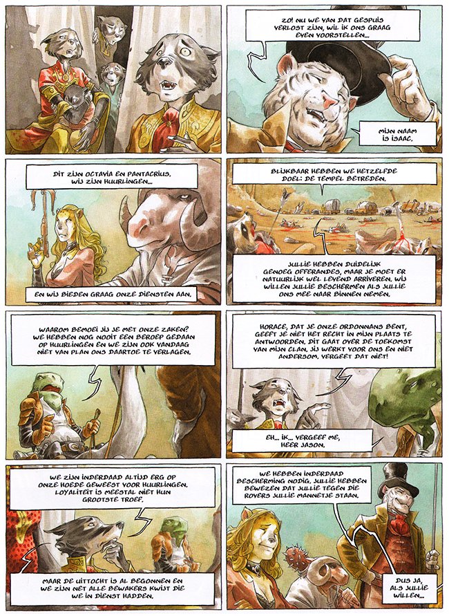 de hoofdpersonen stellen zich voor